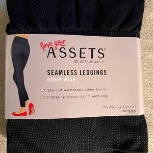Denim wash, seamless leggings, new